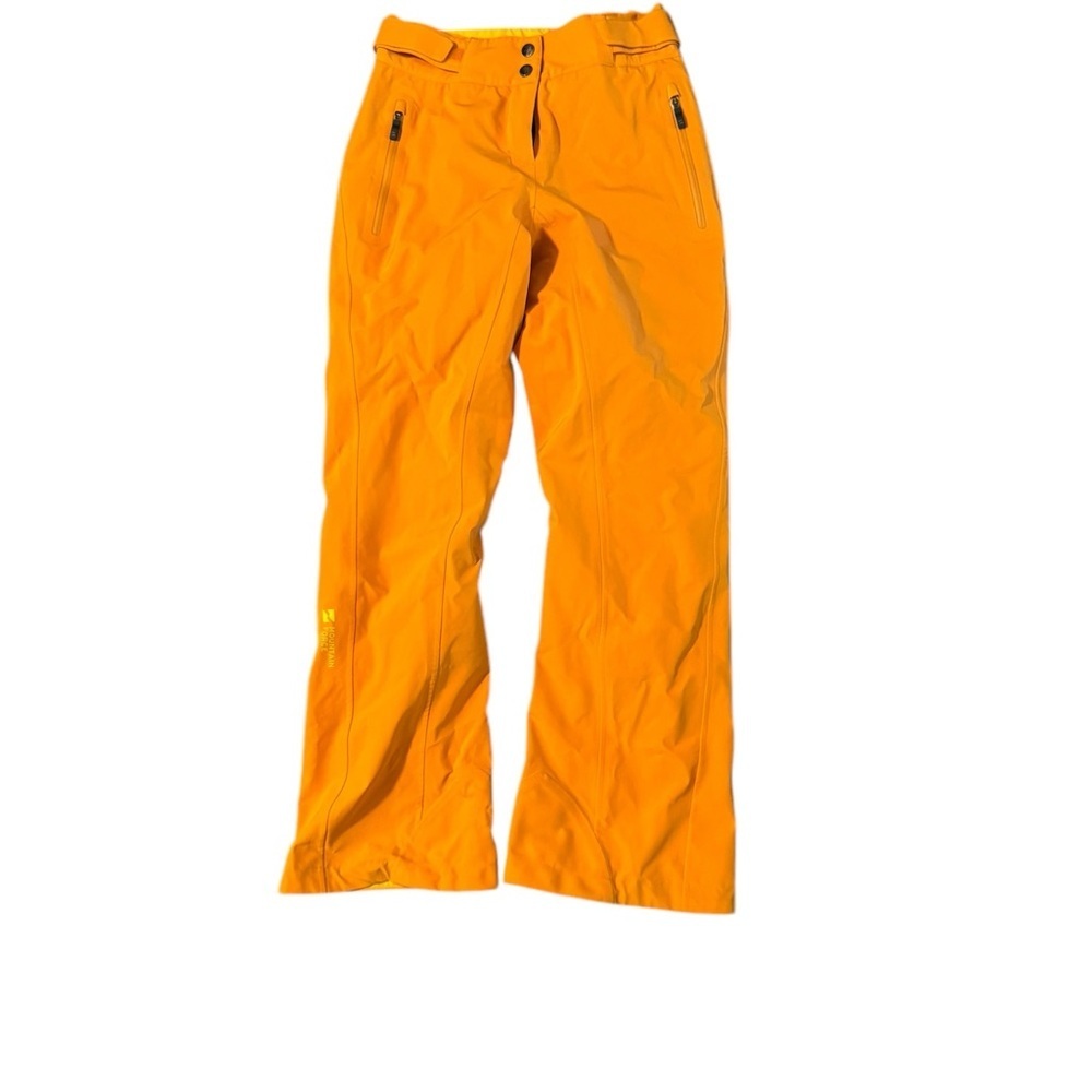 MOUNTAIN FORCE Women’s Ski Snow Pants Orange Adjustable Insulated Size 34 Small - Picture 1 of 14